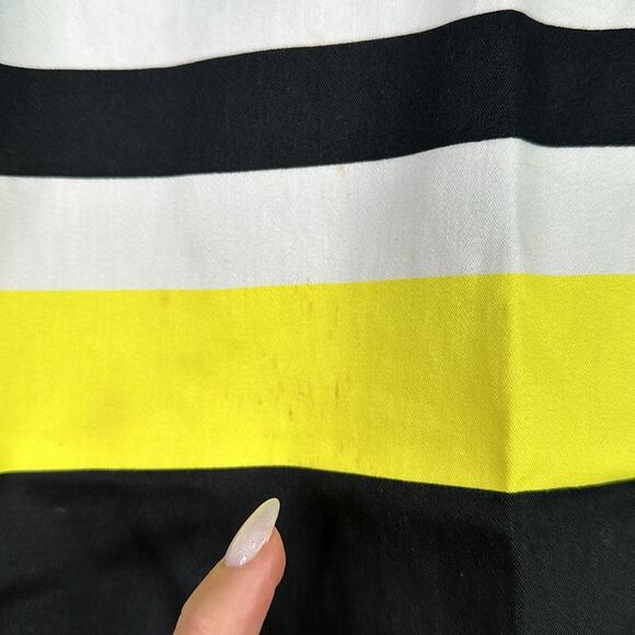 WORTHINGTON Purple Blue Yellow Striped Multi Color Side Zipper Mini Skirt Size 4 - Picture 11 of 11